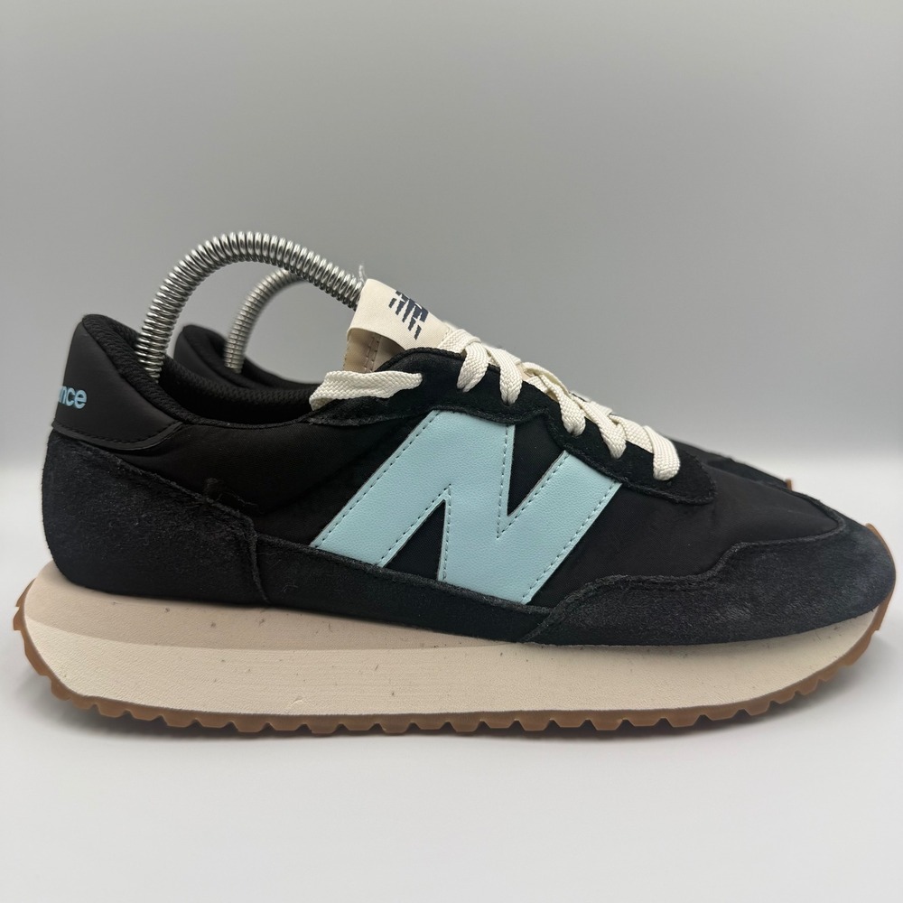 New Balance WS237GD Women Size 9 Retro Lifestyle Black Light Blue Shoes Sneakers